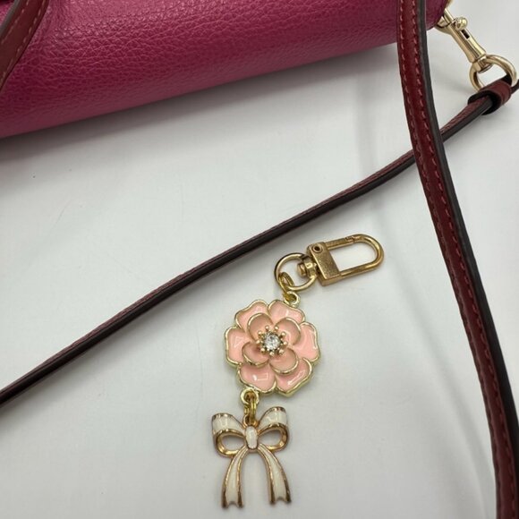 💰SALE💰 NWOT Coach Horse & Carriage Anna Fold-Over Clutch Crossbody + Charm - Picture 16 of 16